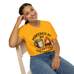 Powered By Coffee And Campfires Vintage Camping T-Shirt