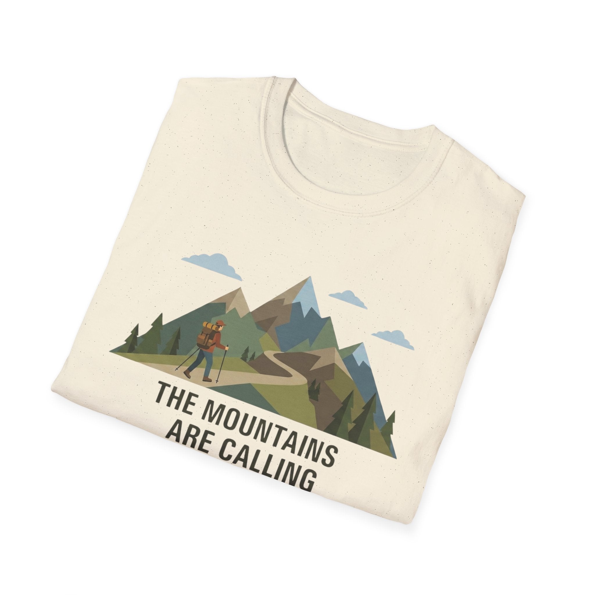 Campground Scenic T-Shirt — Minimalist Tent & Campfire Graphic