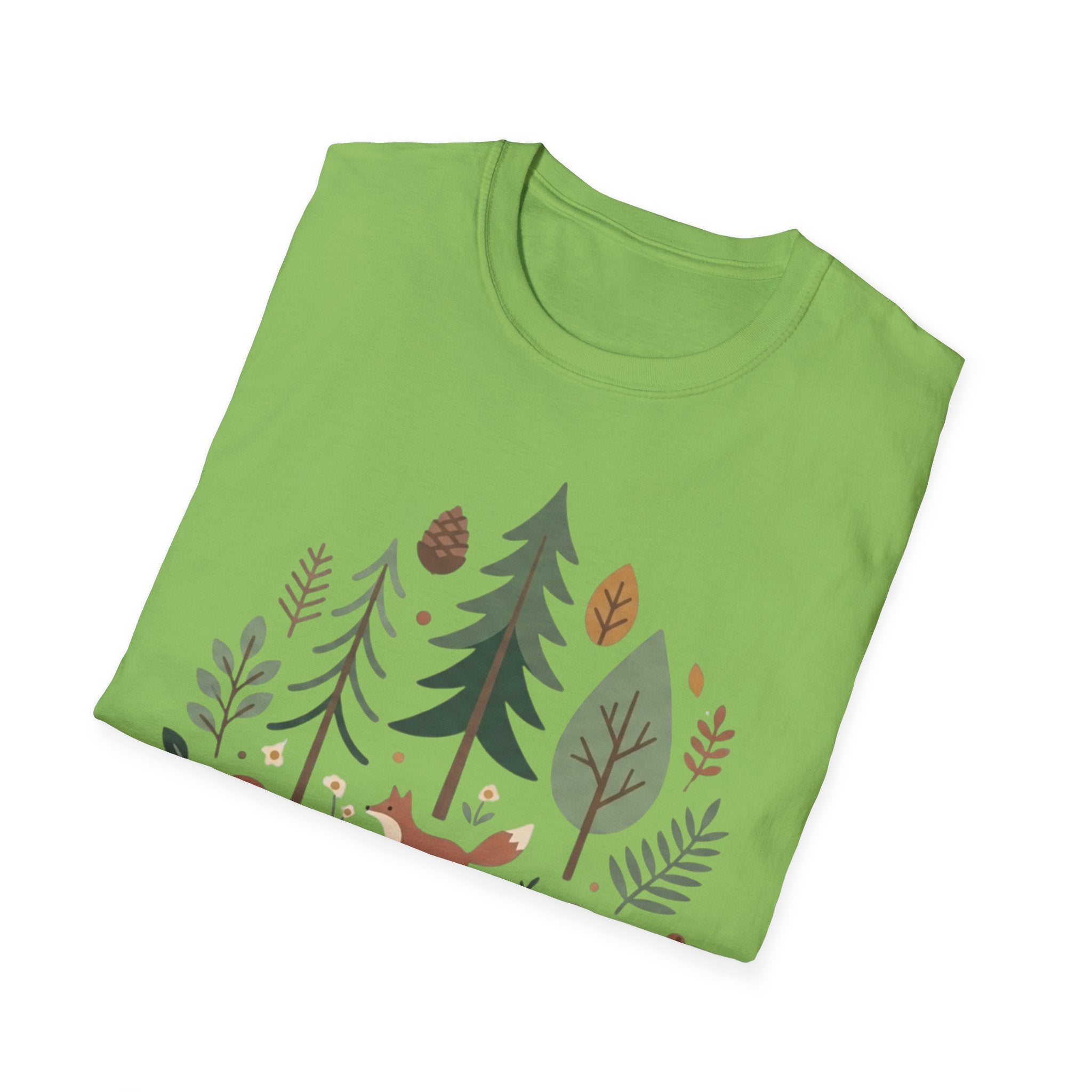 Woodland Fox T-Shirt — Nature Forest Camping Graphic Tee