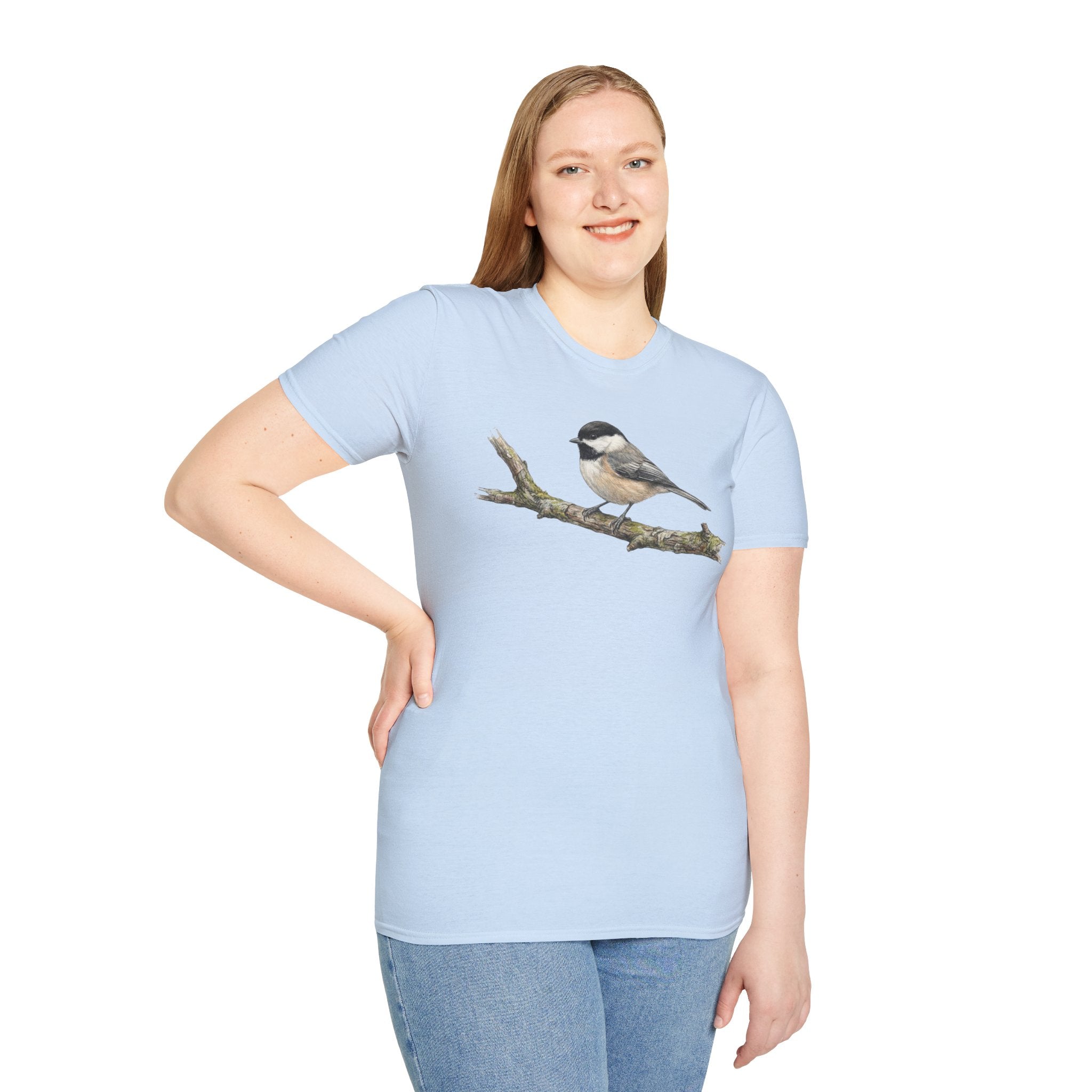 Copy of Chickadee Tee — Watercolor Songbird T‑Shirt