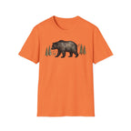 Bear & Forest T‑Shirt - Rustic Woodland Graphic Tee