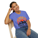 Chase The Sunrise Mountain T-Shirt — Sunrise & Peaks Graphic Tee