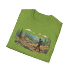 Hiker Mountain Sunset T-Shirt — Scenic Trail Adventure Tee