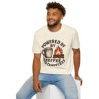 Powered By Coffee And Campfires Vintage Camping T-Shirt