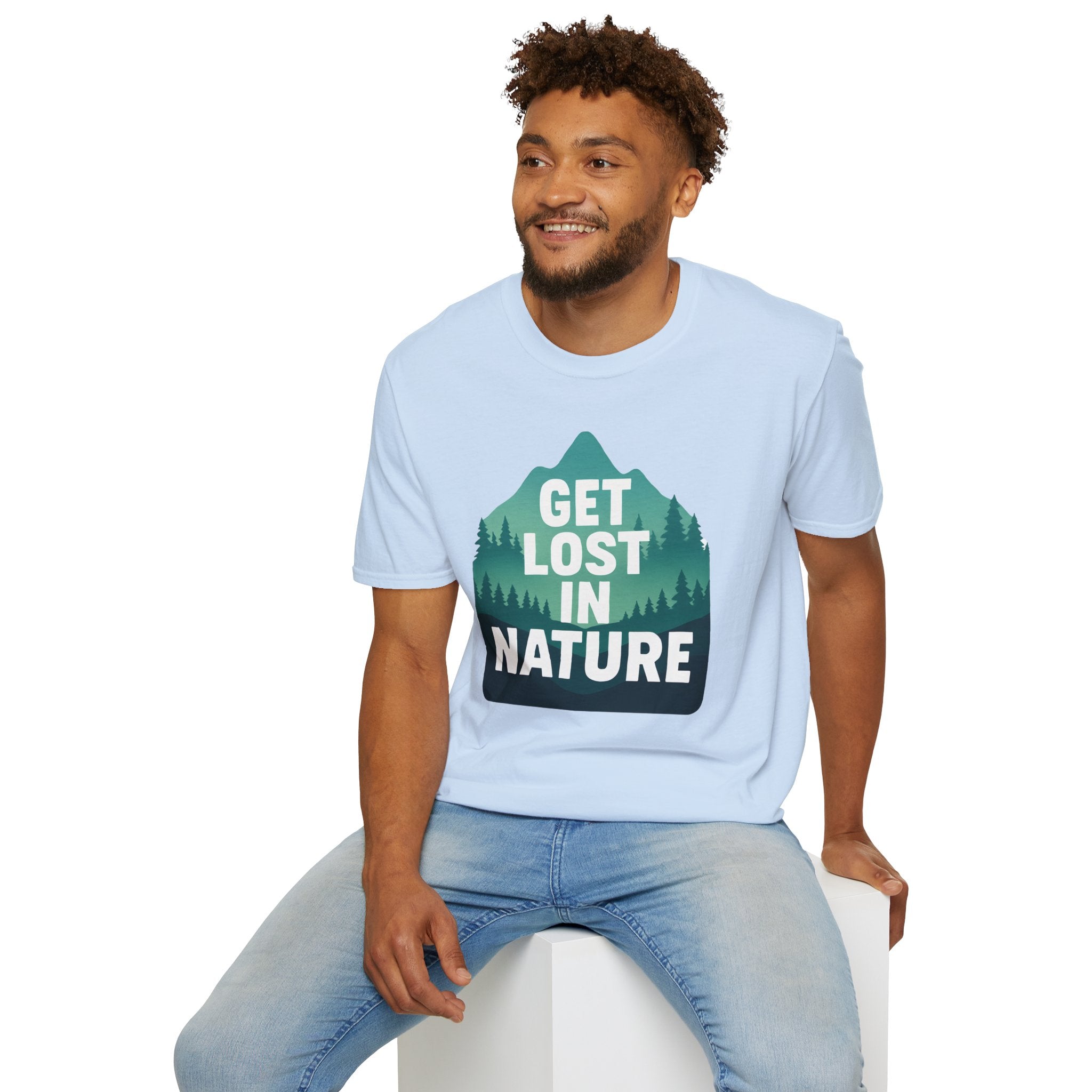 "Get Lost in Nature" Pine Trees T-Shirt