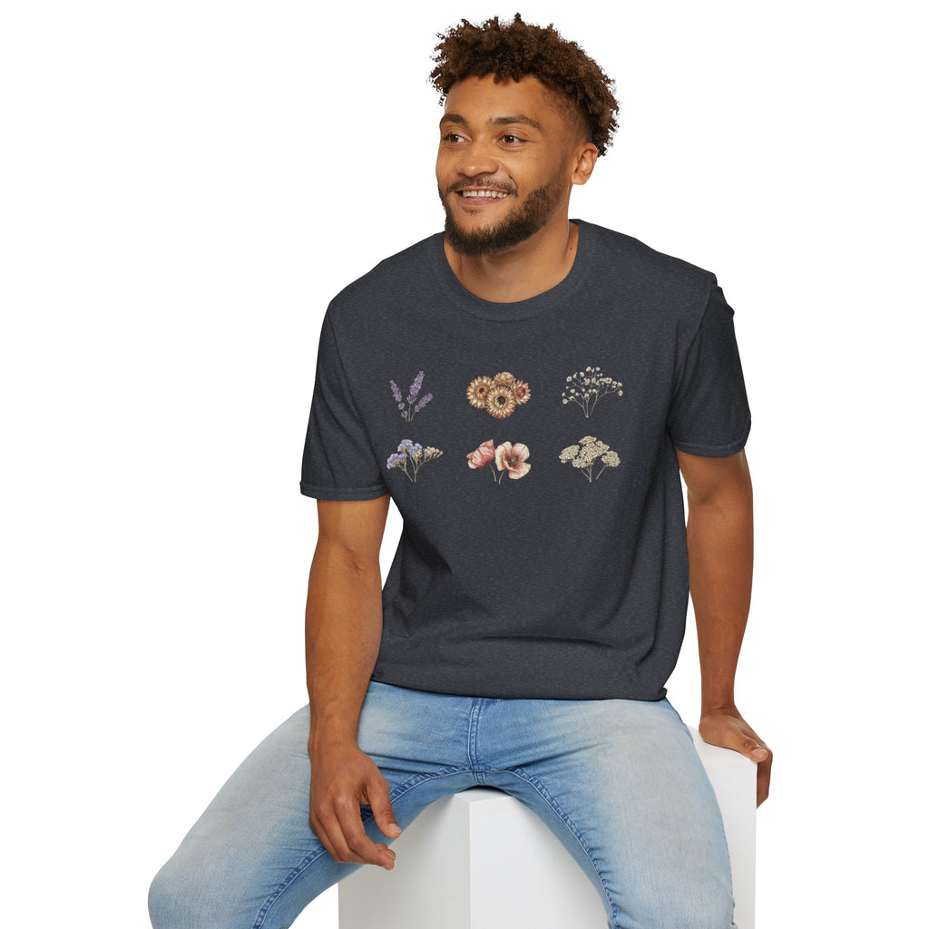 Floral Mini Bouquet T-Shirt — Vintage Botanical Graphic Tee