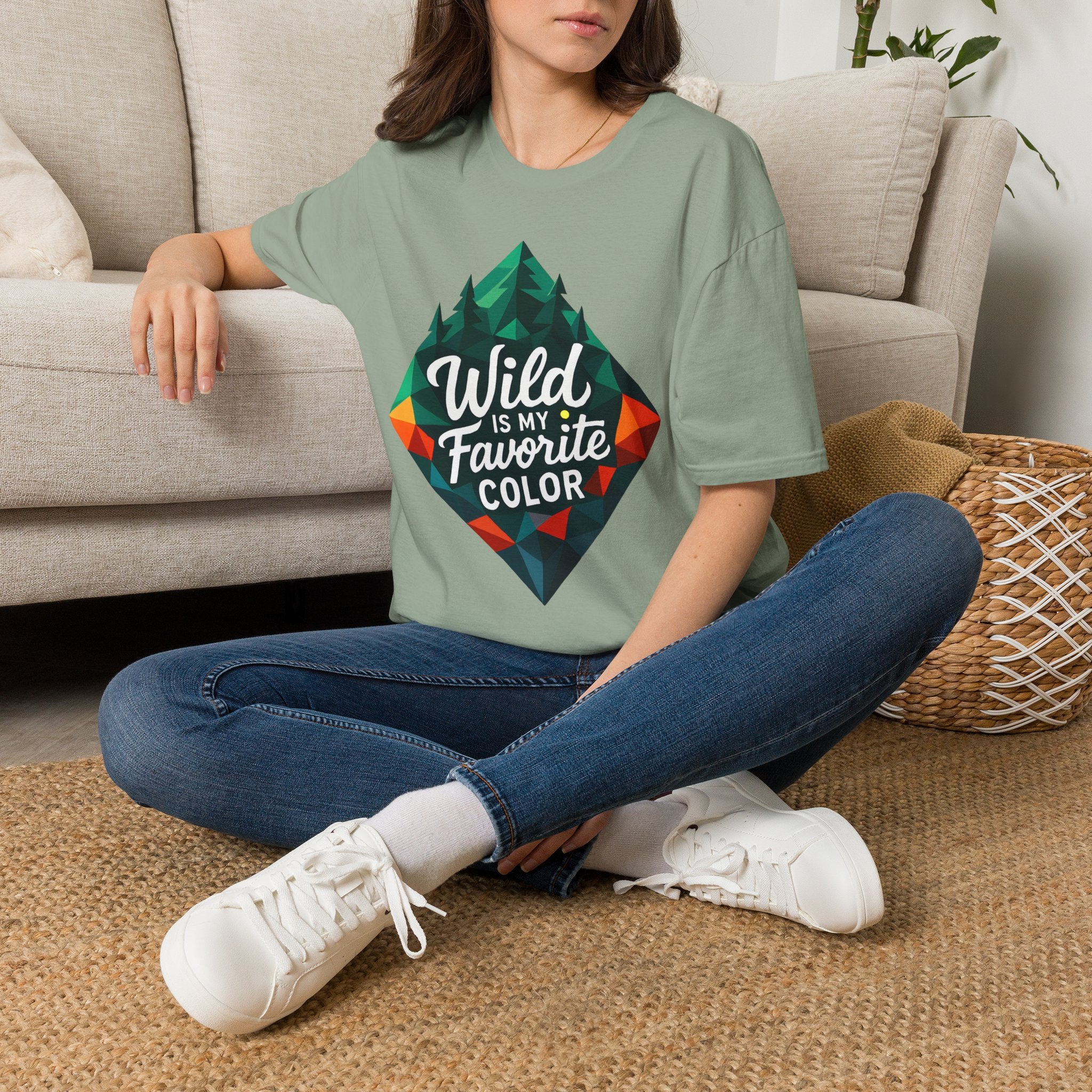 Wild Is My Favorite Color Diamond T-Shirt — Pines & Geometric Logo