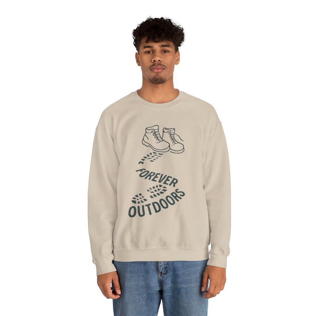 "Forever Outdoors" Hiking Boots Trail Sweatshirt Crewneck