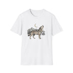 Wolf Howl T-Shirt — Moonlit Mountain Wildlife Tee