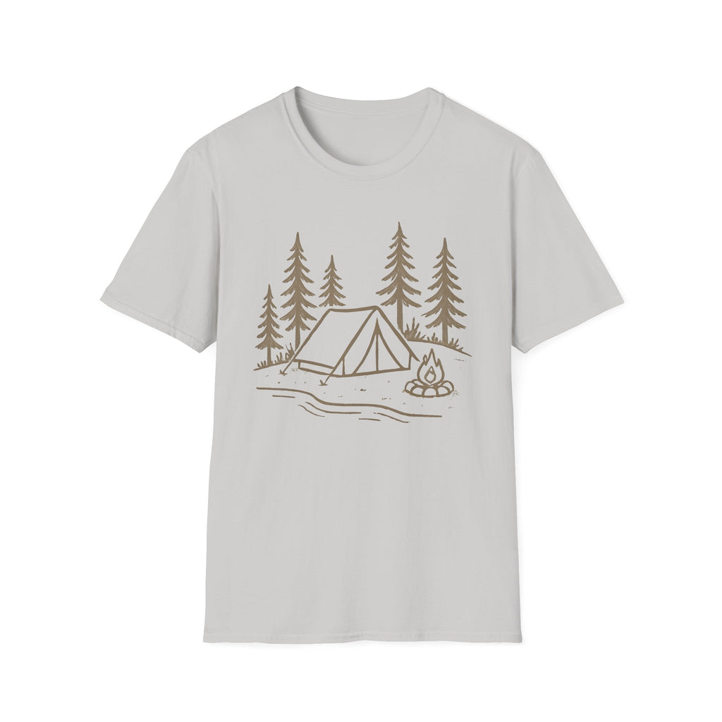 Camping Tent and Campfire T-Shirt
