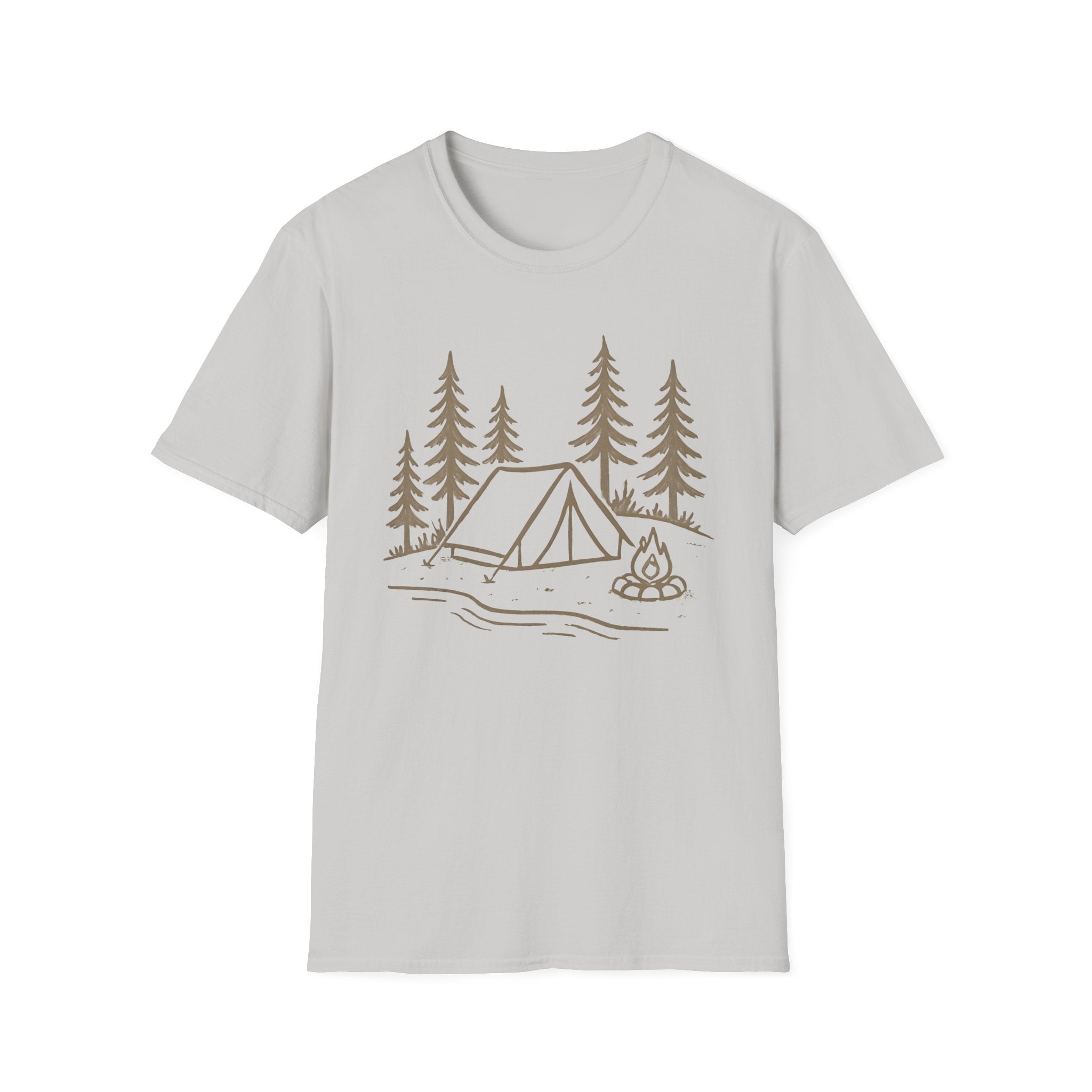 Camping Tent and Campfire T-Shirt
