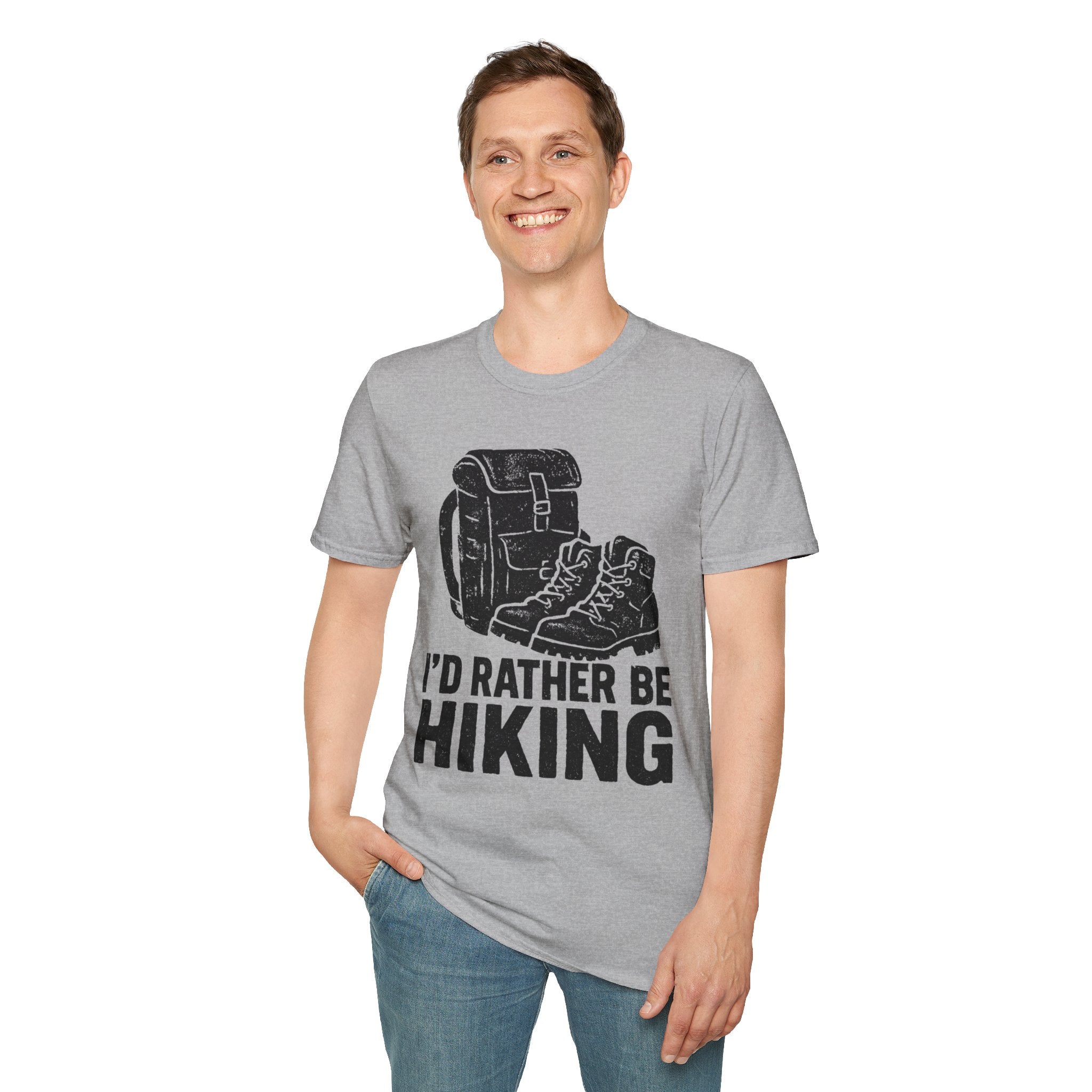 Boots & Backpack "I'd Rather Be Hiking" T-Shirt