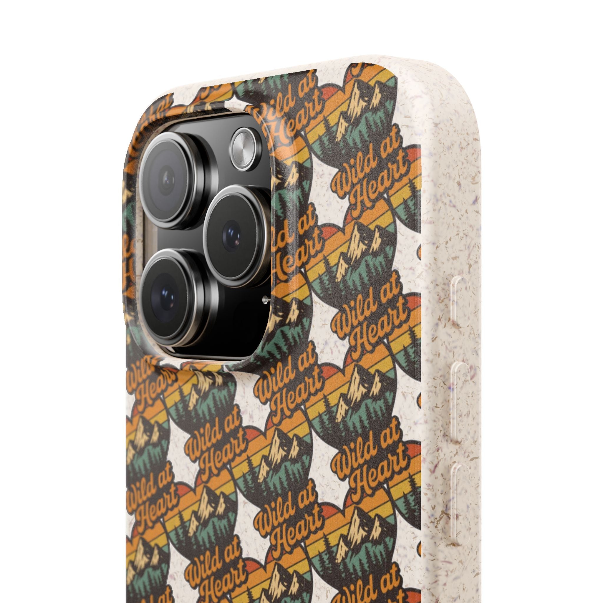 Eco-Friendly Phone Case — Vintage Camper Pattern Biodegradable iPhone Cover