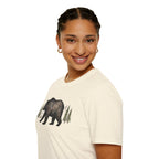 Bear & Forest T‑Shirt - Rustic Woodland Graphic Tee