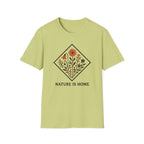 Floral Motif "Nature Is Home" T-Shirt