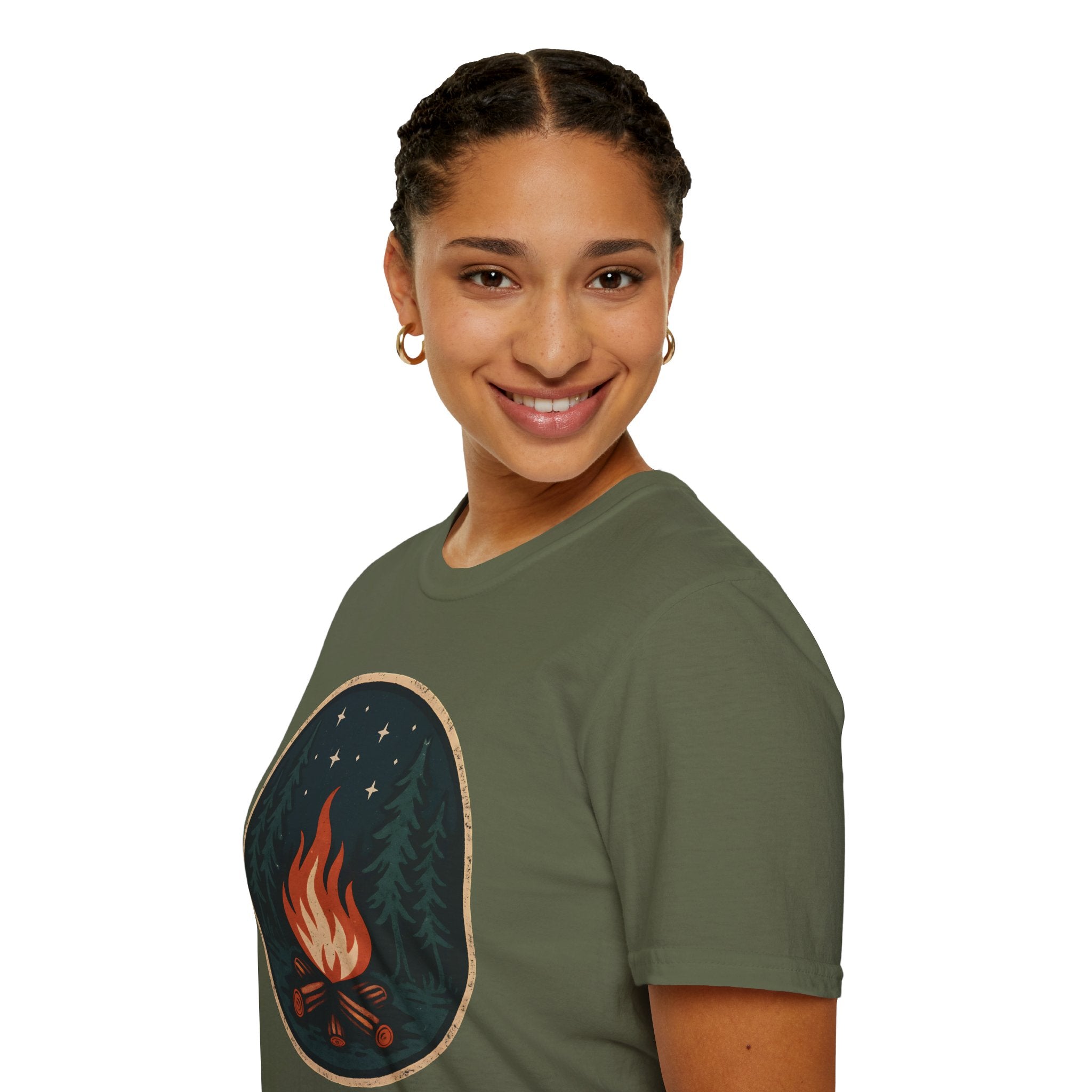 Forest Campfire at Night T-Shirt