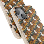 Eco-Friendly Phone Case — Vintage Camper Pattern Biodegradable iPhone Cover
