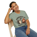 Powered By Coffee And Campfires Vintage Camping T-Shirt