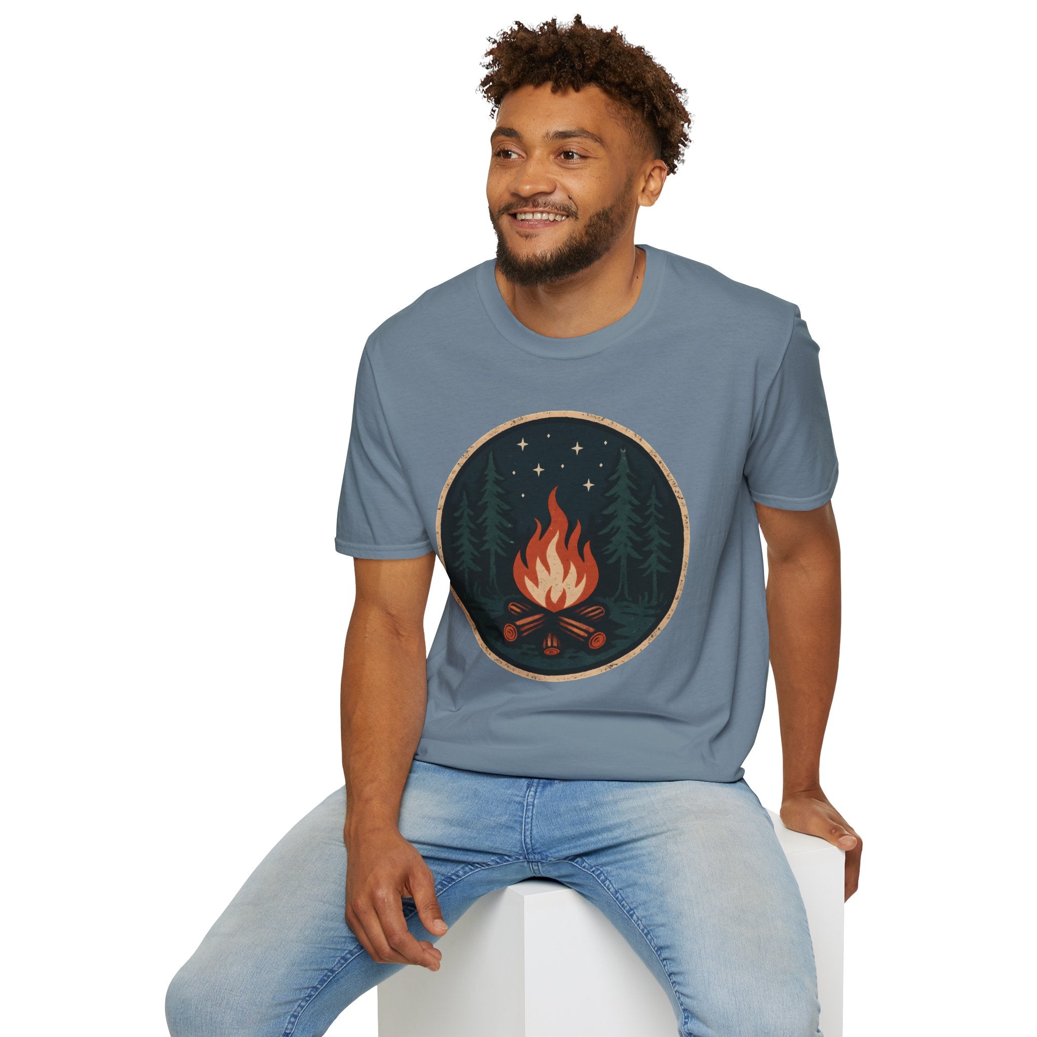 Forest Campfire at Night T-Shirt