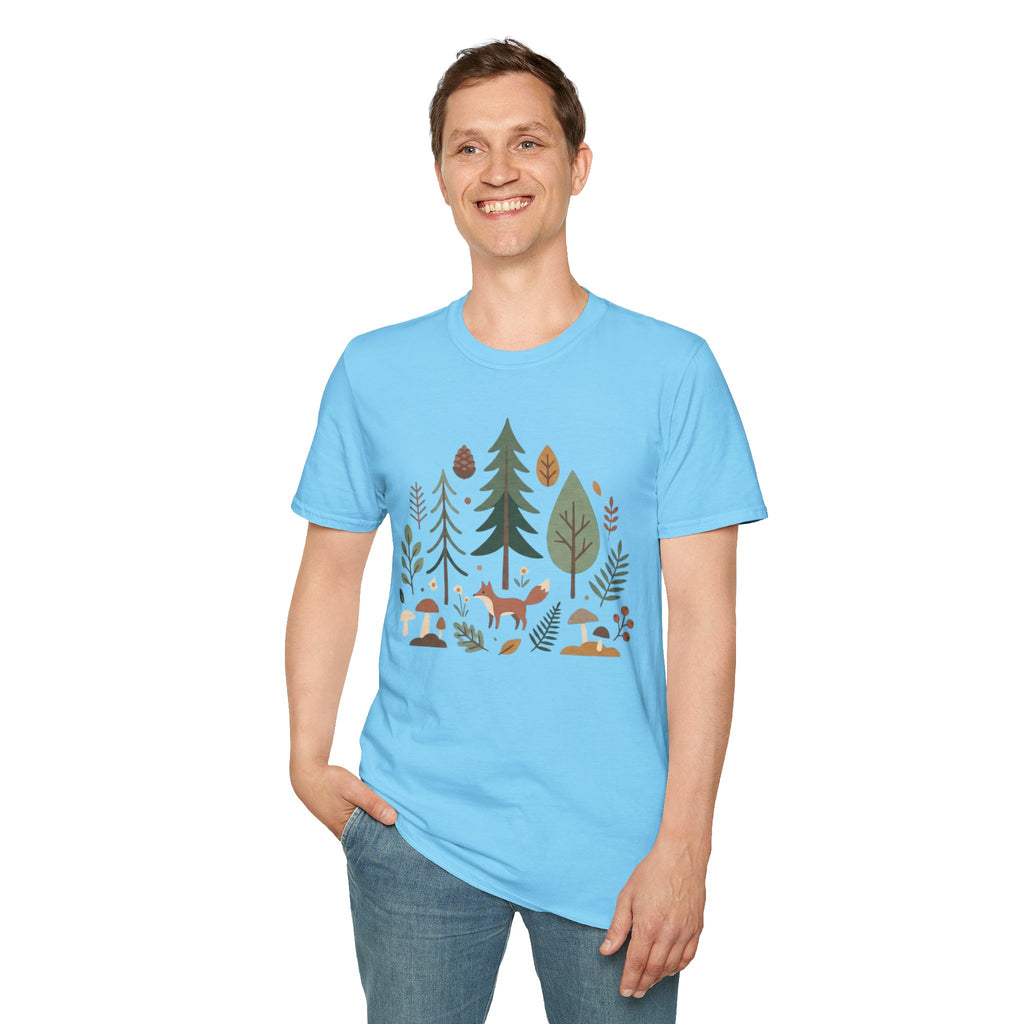 Woodland Fox T-Shirt — Nature Forest Camping Graphic Tee