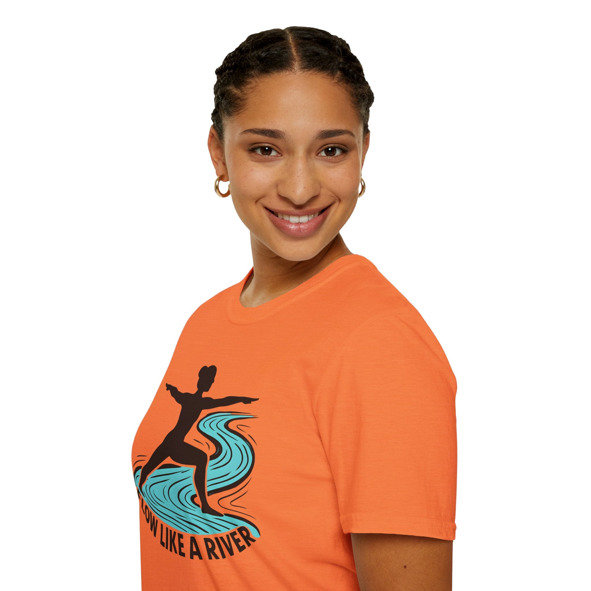 "Flow Like A River" Yoga T-Shirt
