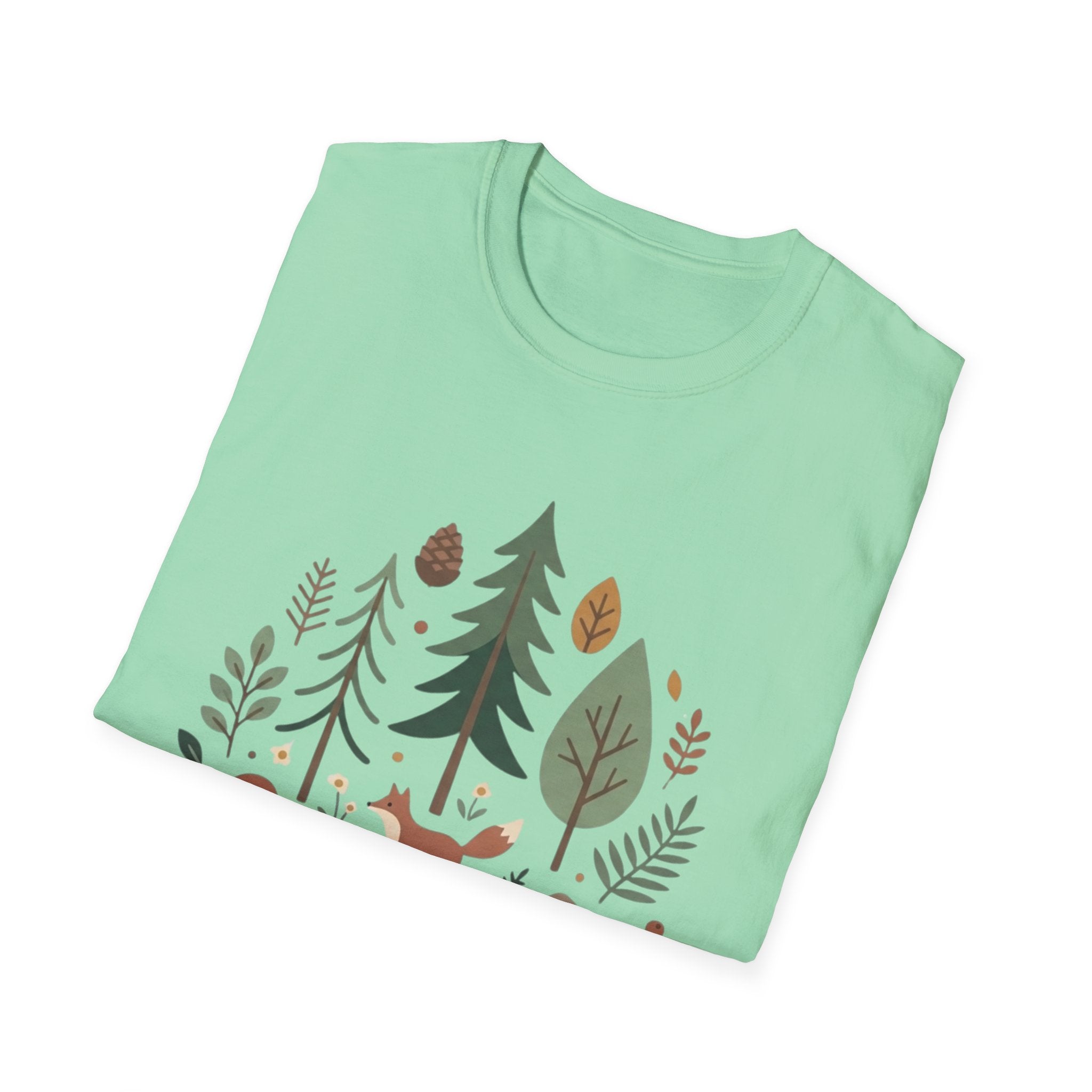 Woodland Fox T-Shirt — Nature Forest Camping Graphic Tee