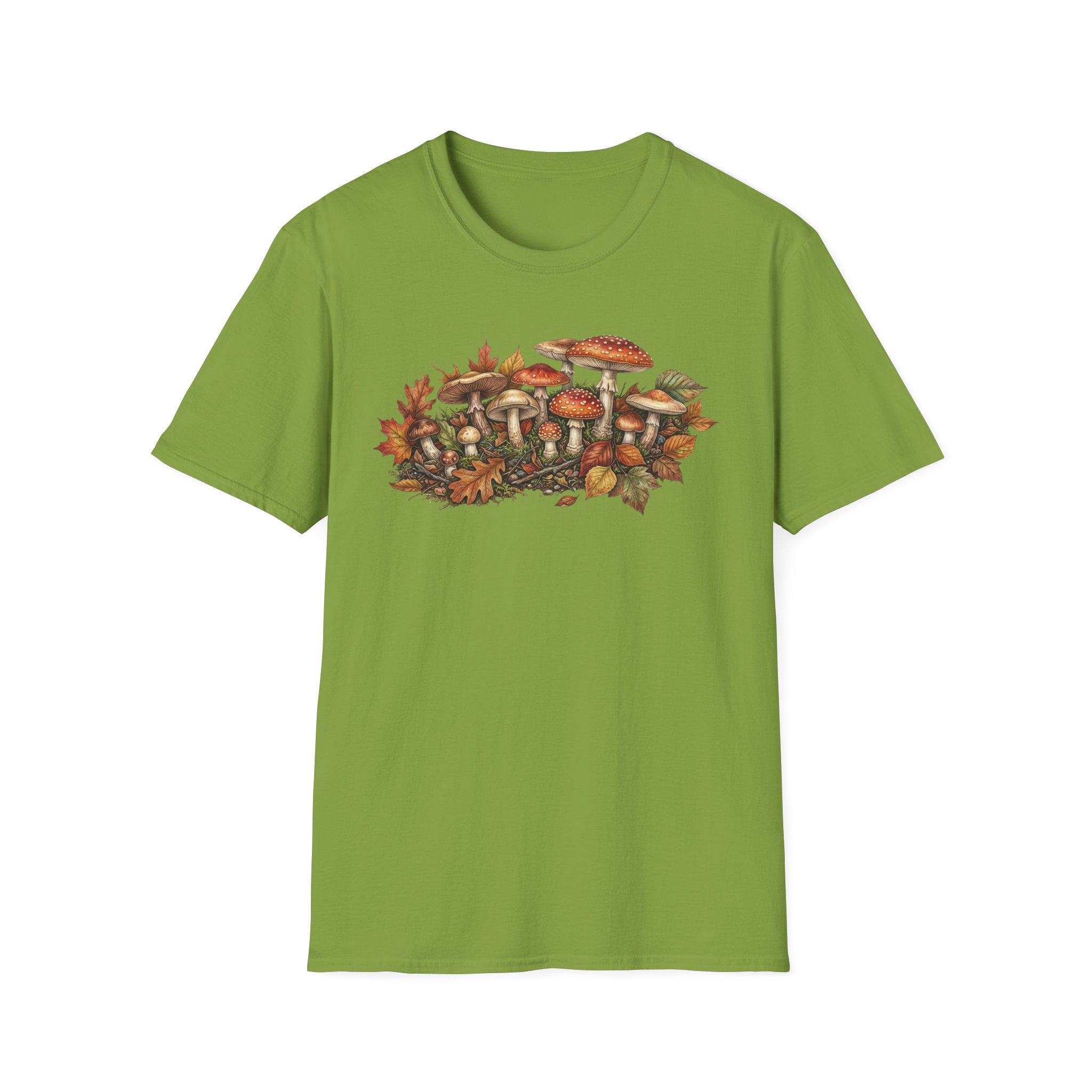 Mushroom & Autumn Leaves T-Shirt