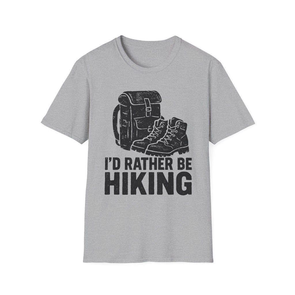 Boots & Backpack "I'd Rather Be Hiking" T-Shirt