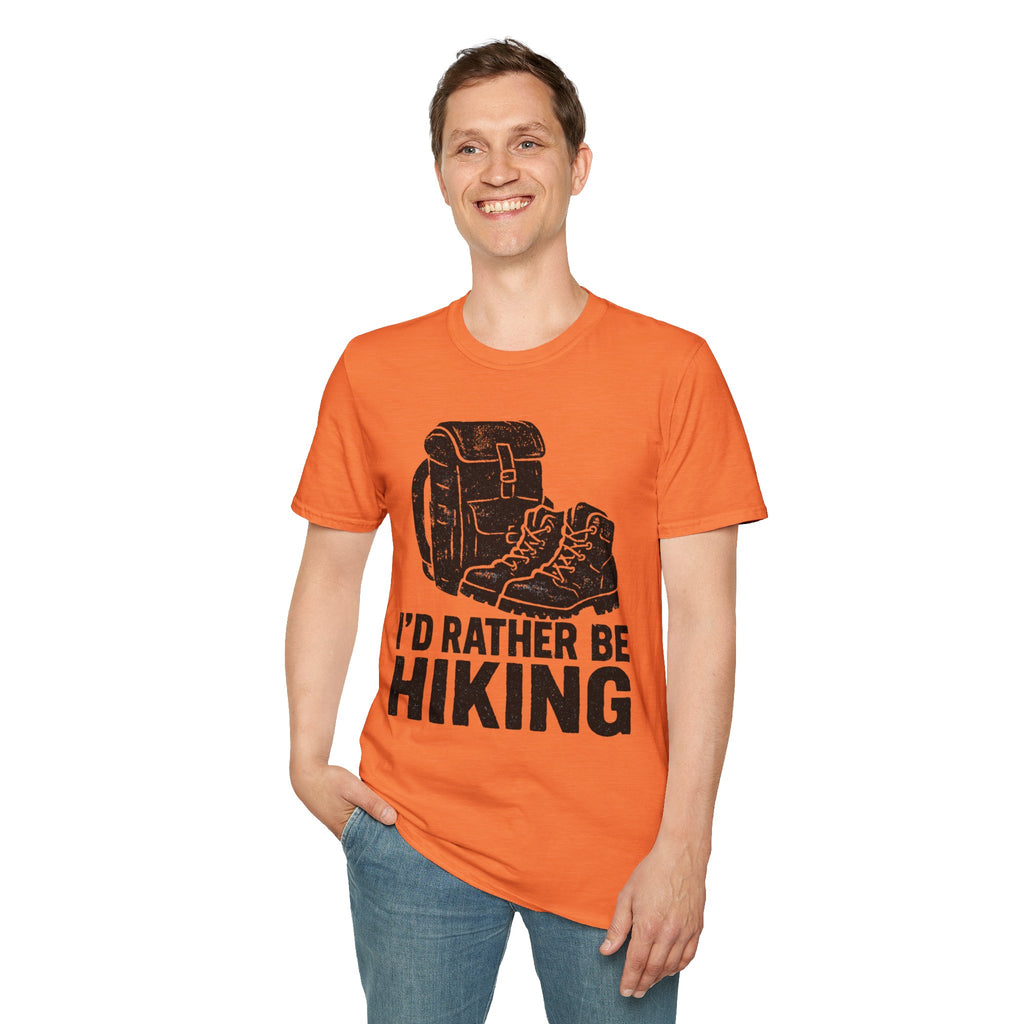 Boots & Backpack "I'd Rather Be Hiking" T-Shirt