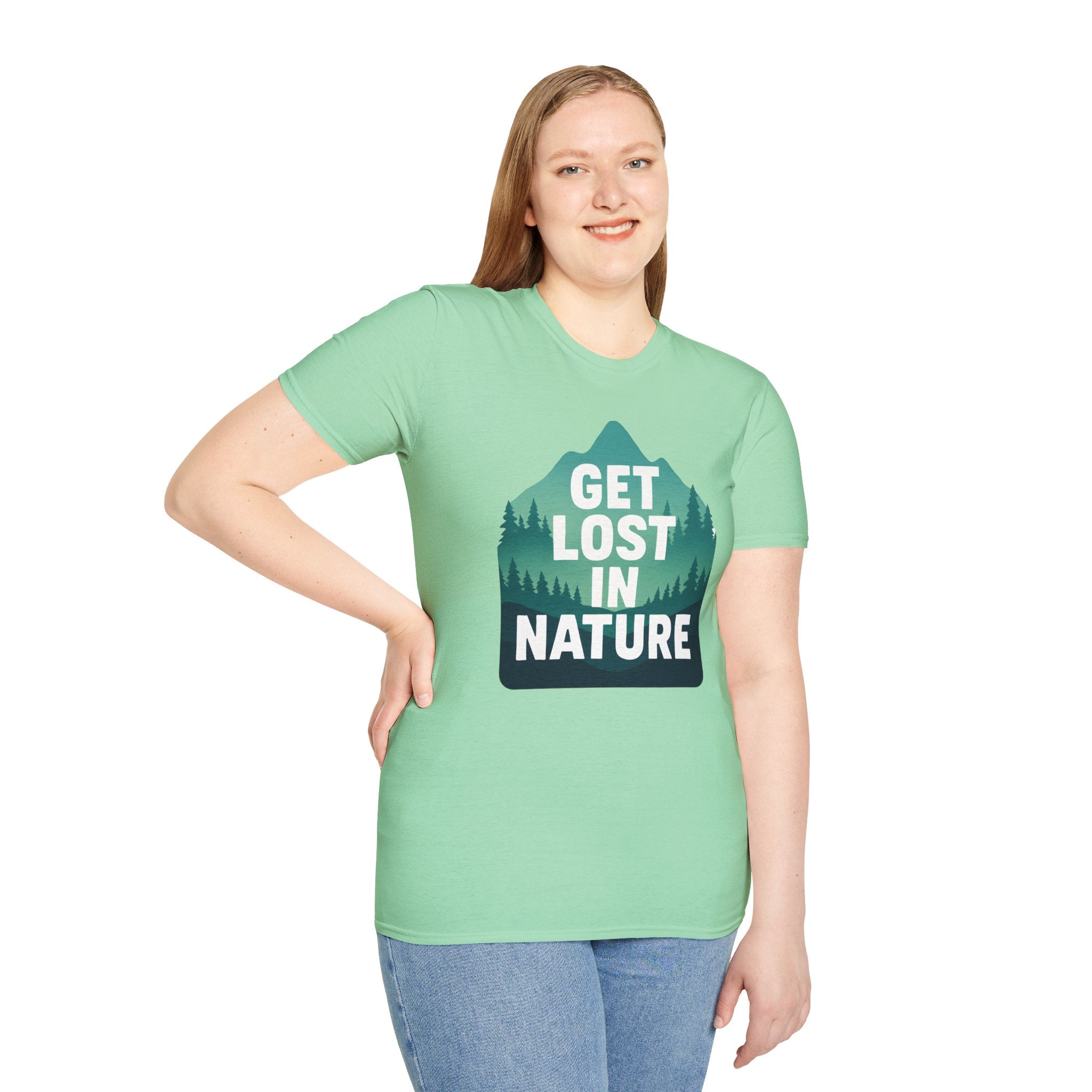 "Get Lost in Nature" Pine Trees T-Shirt