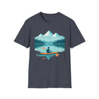 Kayaker on Serene Mountain Lake T-Shirt