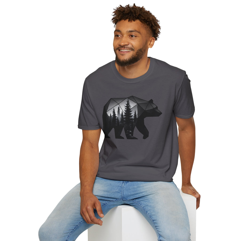 Geometric Forest Bear T-Shirt