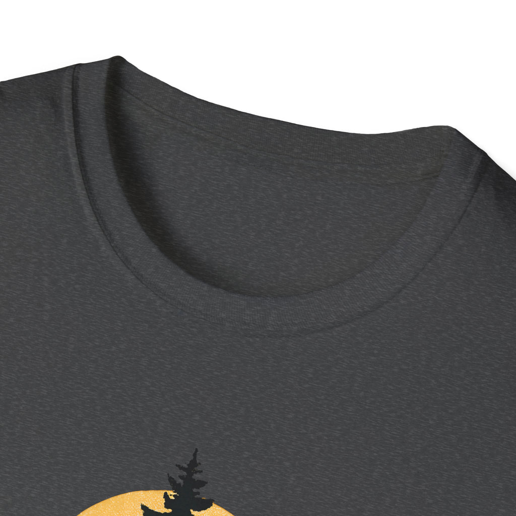Pine Tree Silhouette Sunset T-Shirt