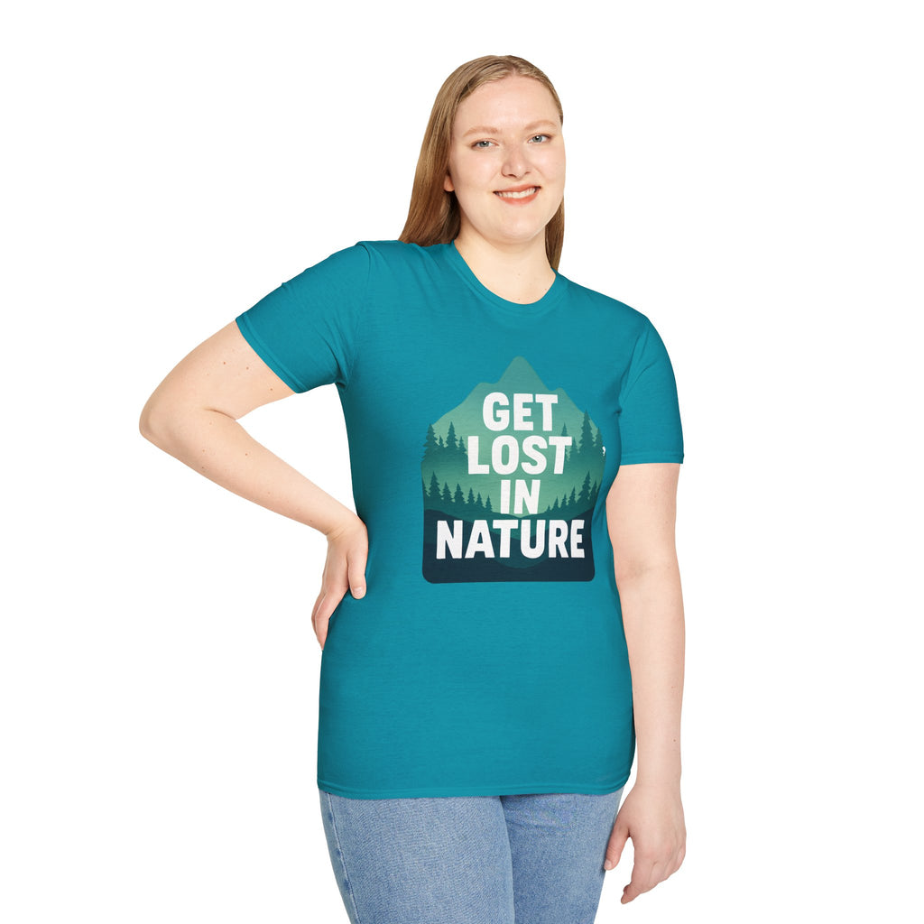 "Get Lost in Nature" Pine Trees T-Shirt