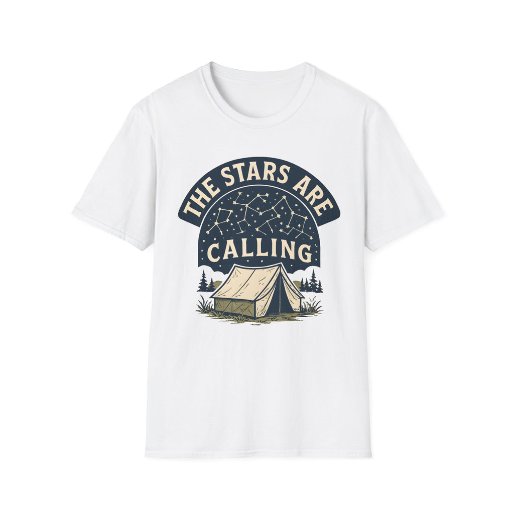 "The Stars Are Calling" Camping Tent Stargazing T-Shirt