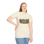 Hiker Mountain Sunset T-Shirt — Scenic Trail Adventure Tee