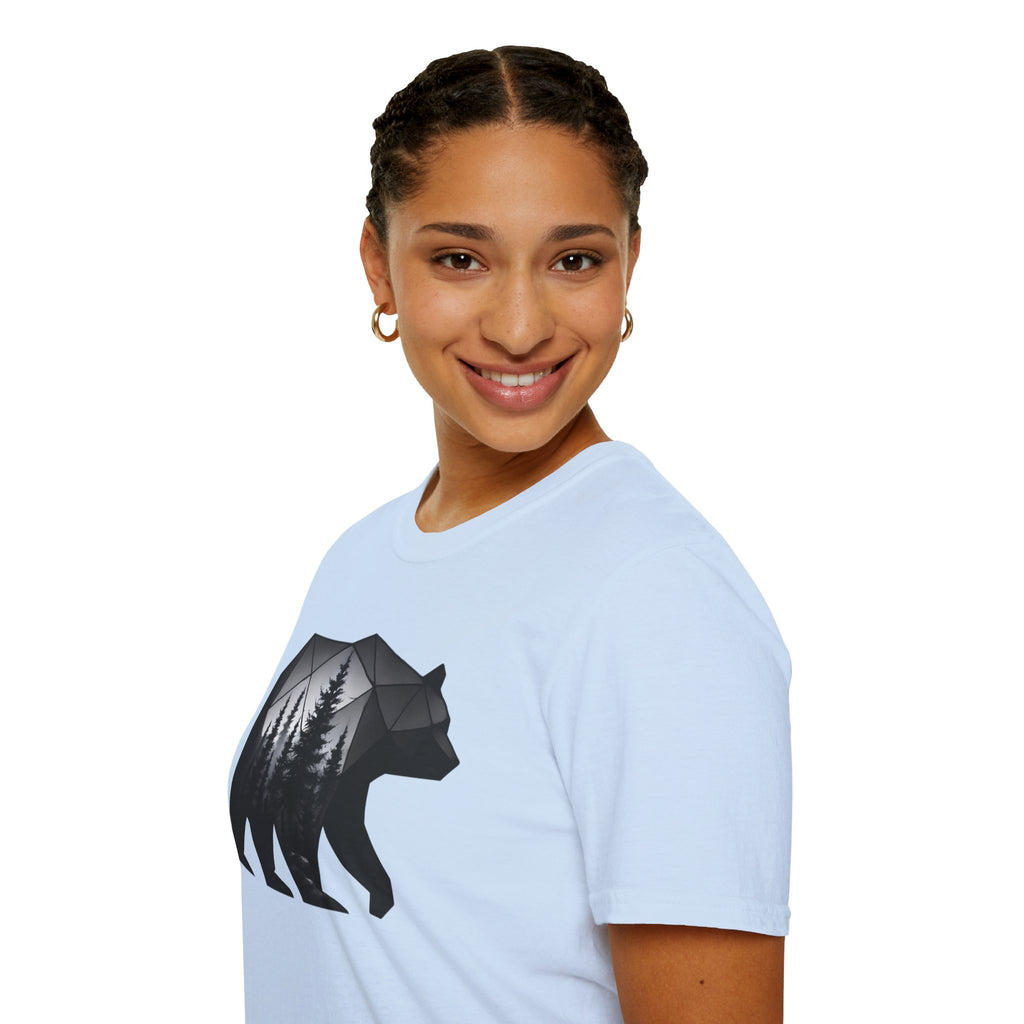 Geometric Forest Bear T-Shirt