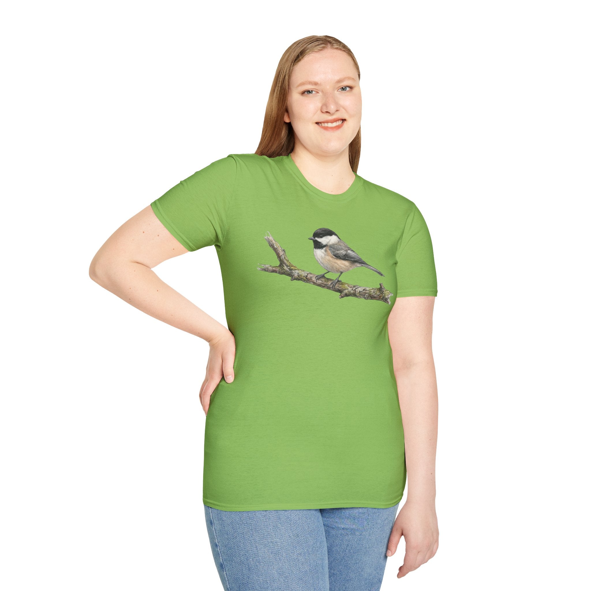 Copy of Chickadee Tee — Watercolor Songbird T‑Shirt