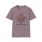 Floral Motif "Nature Is Home" T-Shirt