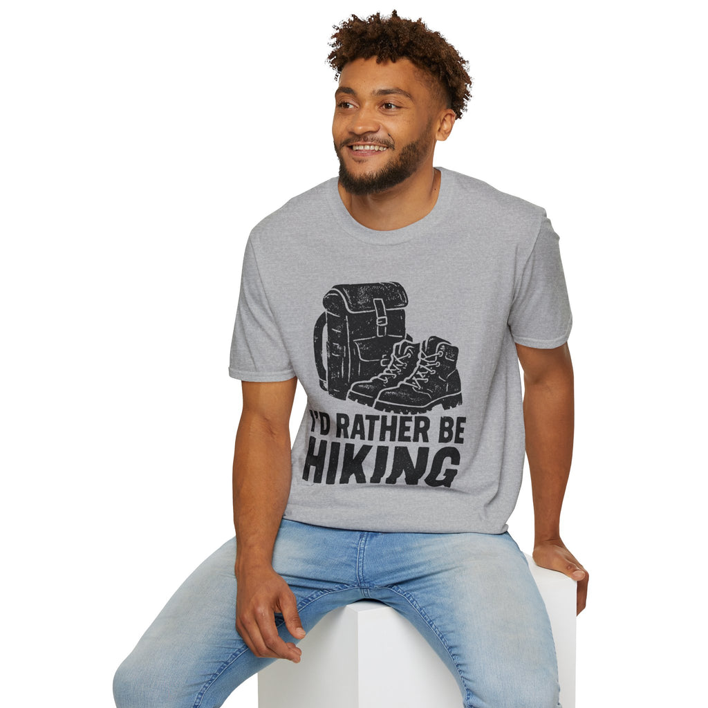 Boots & Backpack "I'd Rather Be Hiking" T-Shirt