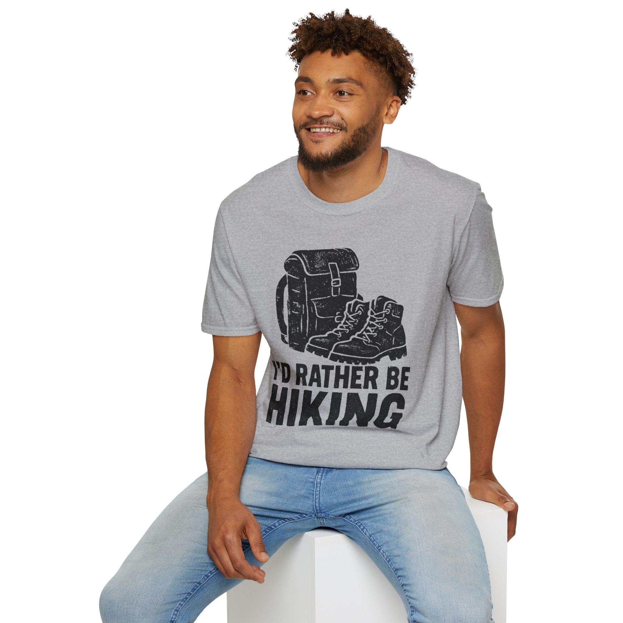 Boots & Backpack "I'd Rather Be Hiking" T-Shirt