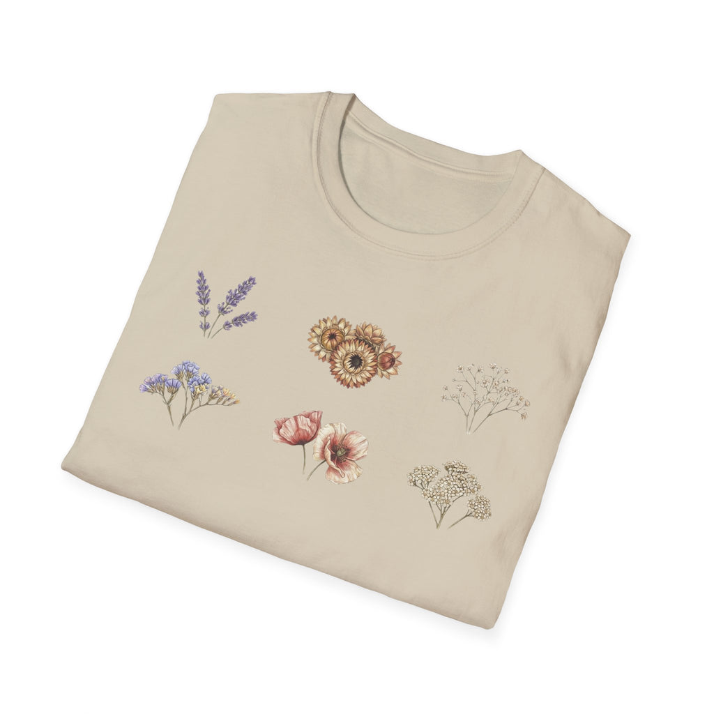 Floral Mini Bouquet T-Shirt — Vintage Botanical Graphic Tee