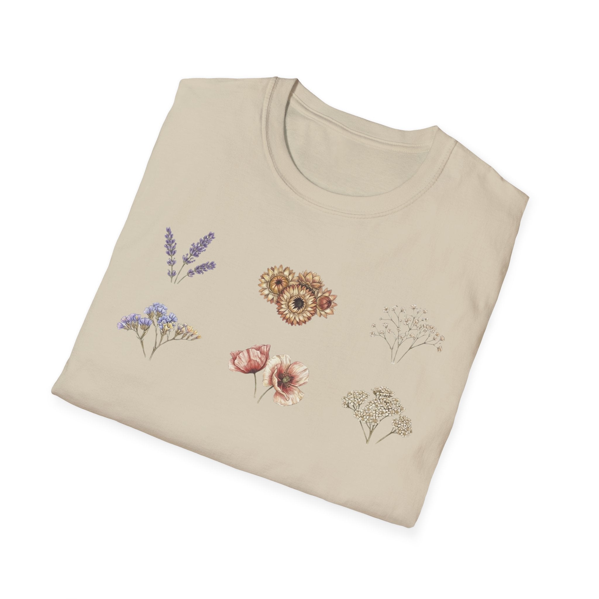 Floral Mini Bouquet T-Shirt — Vintage Botanical Graphic Tee