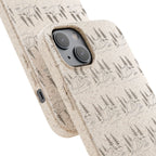 Biodegradable Phone Case — Eco-Friendly Forest Sketch Pattern