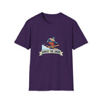 Shred the Gnar Skier T-Shirt | Retro Skiing Graphic
