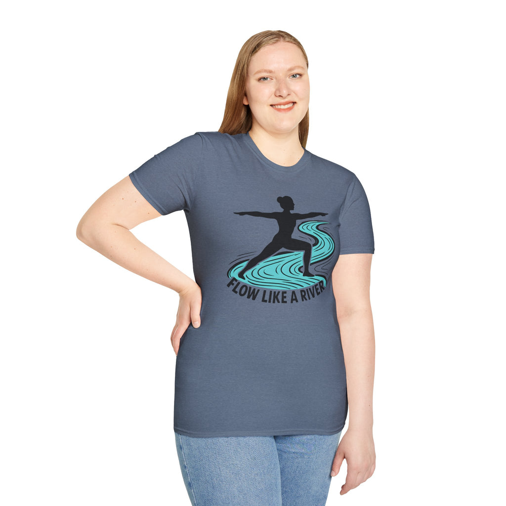 "Flow Like A River" Yoga T-Shirt