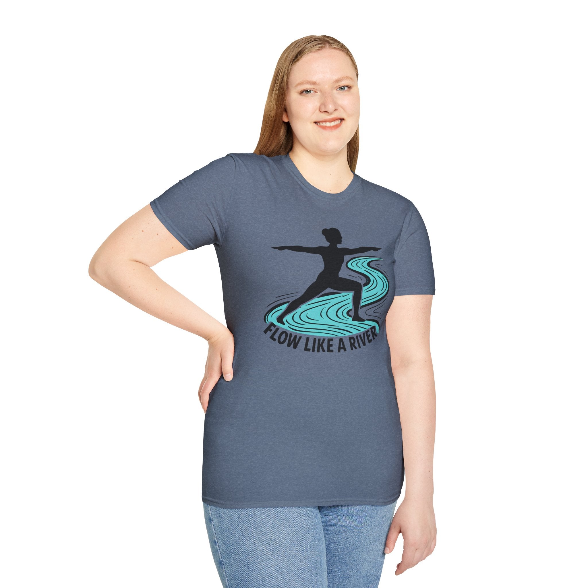 "Flow Like A River" Yoga T-Shirt