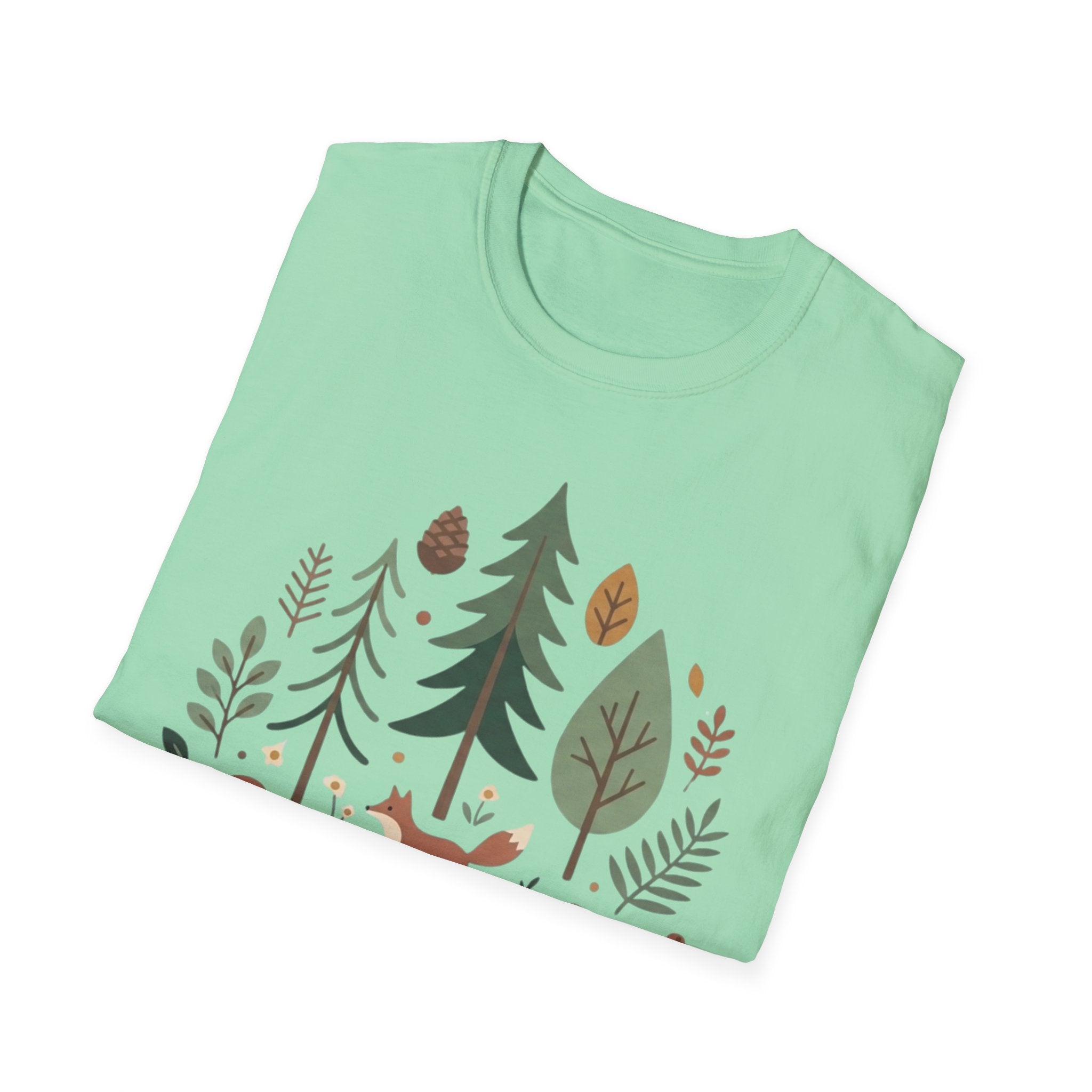 Woodland Fox T-Shirt — Nature Forest Camping Graphic Tee