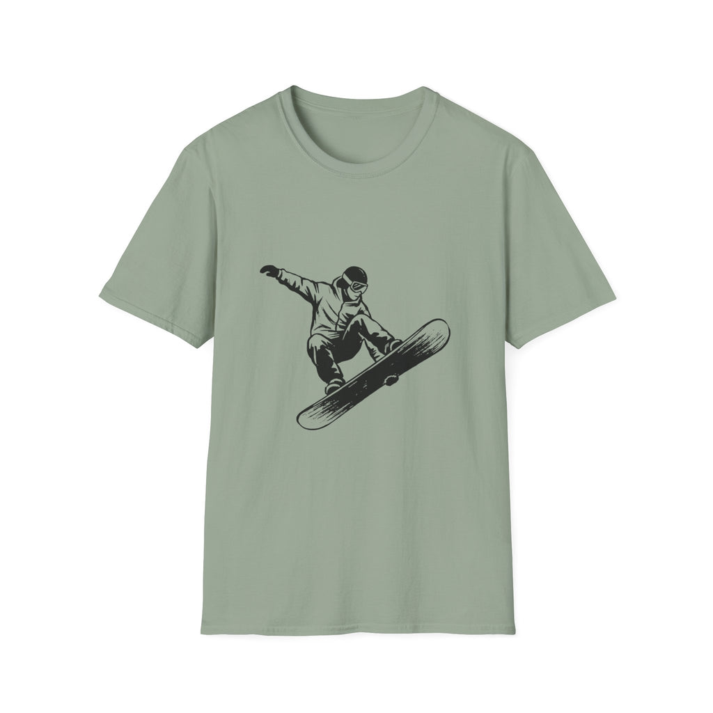 Snowboarder Graphic Tee — Snowboarding Action Shirt