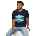 Kayaker on Serene Mountain Lake T-Shirt